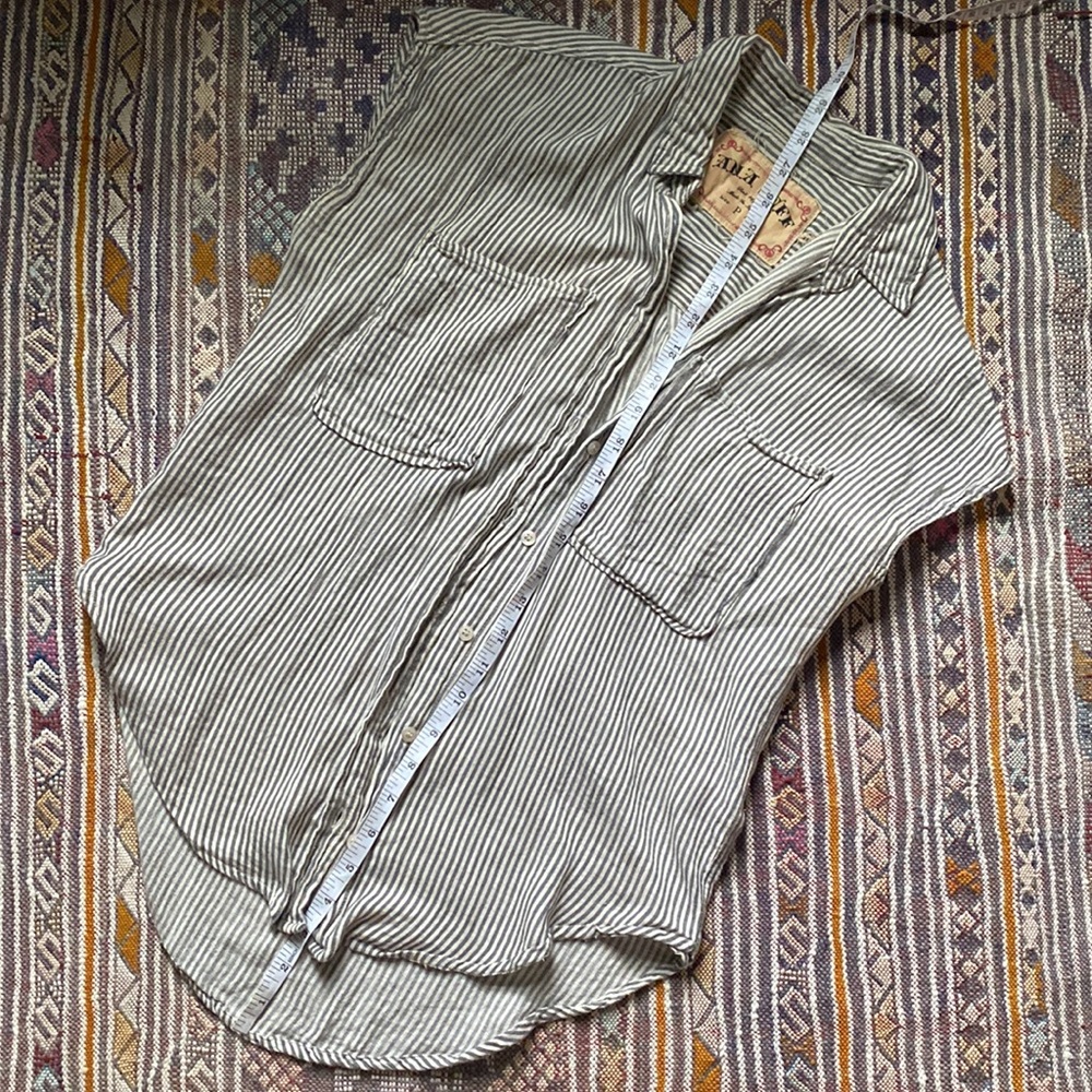 Super Soft Striped Button-Up - image 5